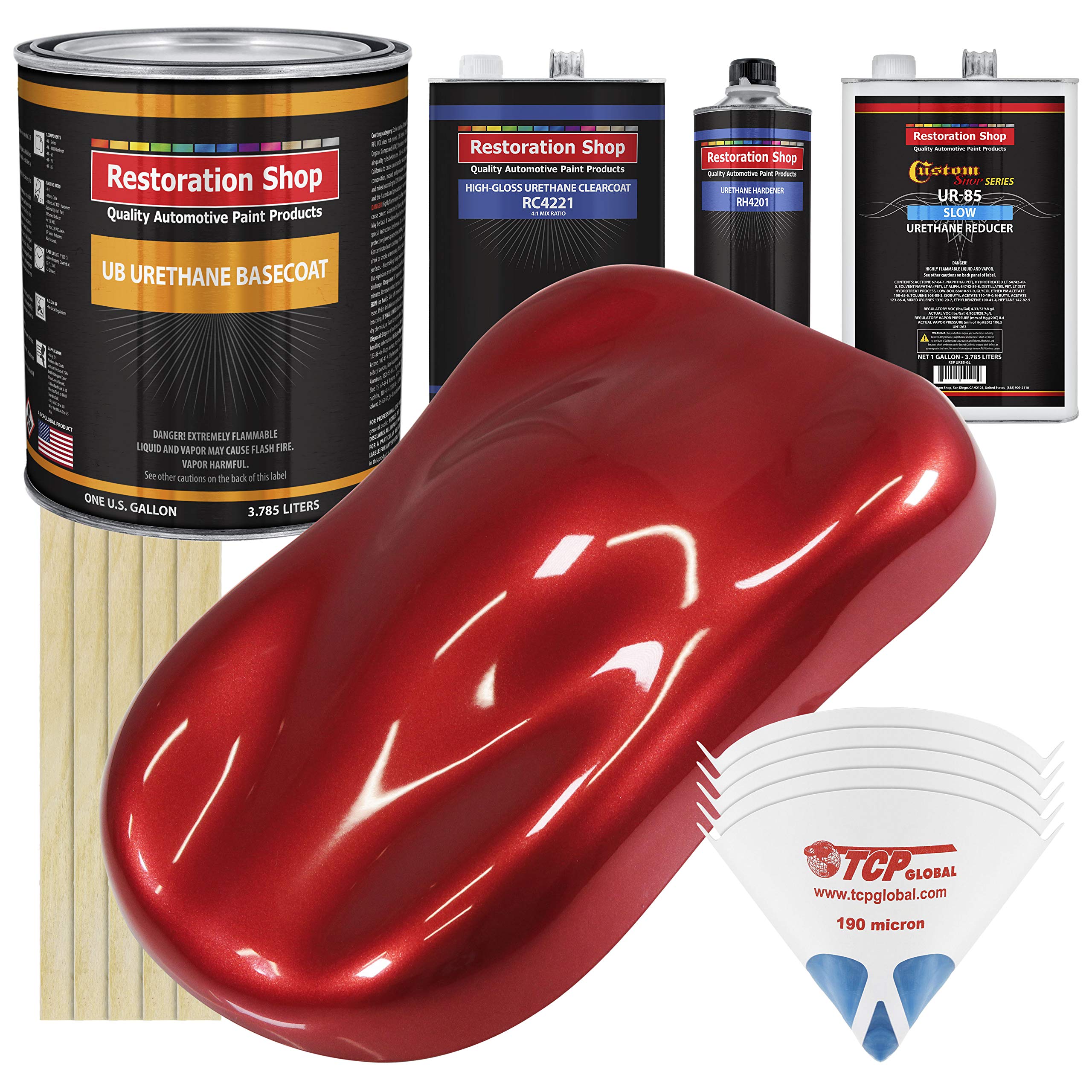 Amazon.com: Restoration Shop - Firethorn Red Pearl Urethane